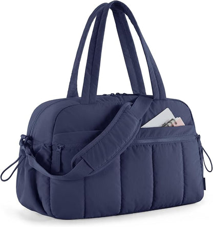 BAGSMART Duffle Bag for Travel, Gym Bag for Women, Weekender Carry on Bag | PVC Wet Pocket, Airline Approved Personal Carry-on Size, Fits Under-seat, One Bag for Gym, Travel, Hospital, Overnight