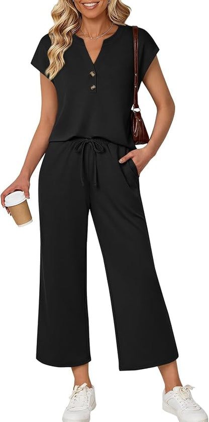 LILLUSORY Two Piece Lounge Sets for Women Vacation Beach Travel Airport Fall Outfits Casual Cruise Fashion 2026