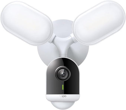 Tapo 2K+ Outdoor Wired Floodlight Security Camera - 2800 Lm Dimmable, Motion Activated, Person & Vehicle Detection, 24/7 Recording, Subscription-Free Local Storage or Optional Cloud, C720