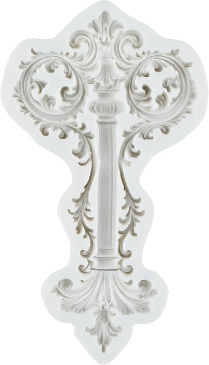 Baroque Silicone Molds Baroque Vintage Curlicue Lace Polymer Clay Mold for Jewelry Making Epoxy Resin Casting Air Dry Polymer Clay Craft