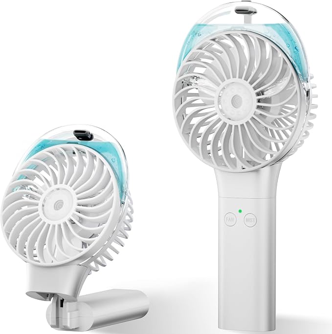 PANERGY Handheld Misting Fan with Mister, Mothers Day Gifts for Mom, Birthday Gifts for Girls Women Men, Mini Portable Cooling Fan for Beach Vacation Travel Camping Cruise Essentials 2026 New