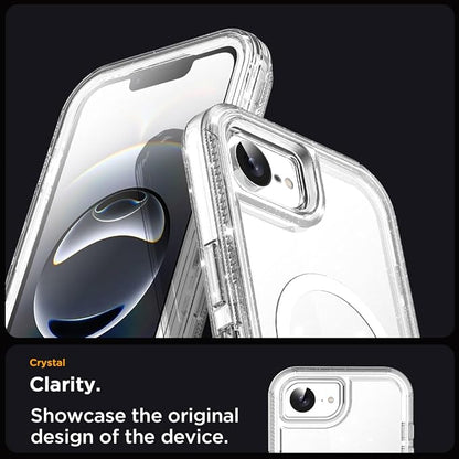 AICase for iphone 17e Case/iphone 16e Case Clear with Magsafe Heavy Duty Drop Protection Full Body Rugged Shockproof/Dust Proof Triple Layer Transparent Military Protective Tough Durable for 17e/16e_8