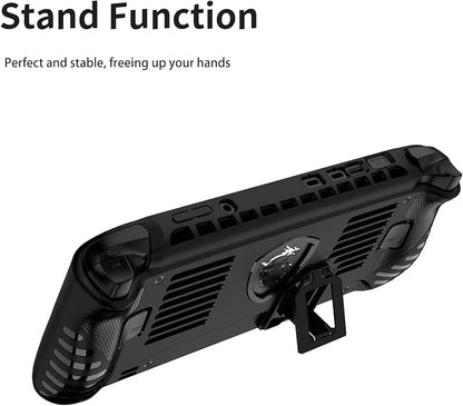 for MSI Claw 8 AI+ A2VM Silicone Grip Case ，Soft Skin Silicone Case Full Protective Case Cover with MSI Claw 8 AI+ A2VM-Black