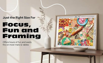 Buffalo Games Aimee Stewart - The Nostalgic Baker - 1000 Piece Jigsaw Puzzle, Multicolor, 26.75 x 19.75 in - Reference Poster - Vintage Baking Details - 1000 Piece Puzzle for Adults