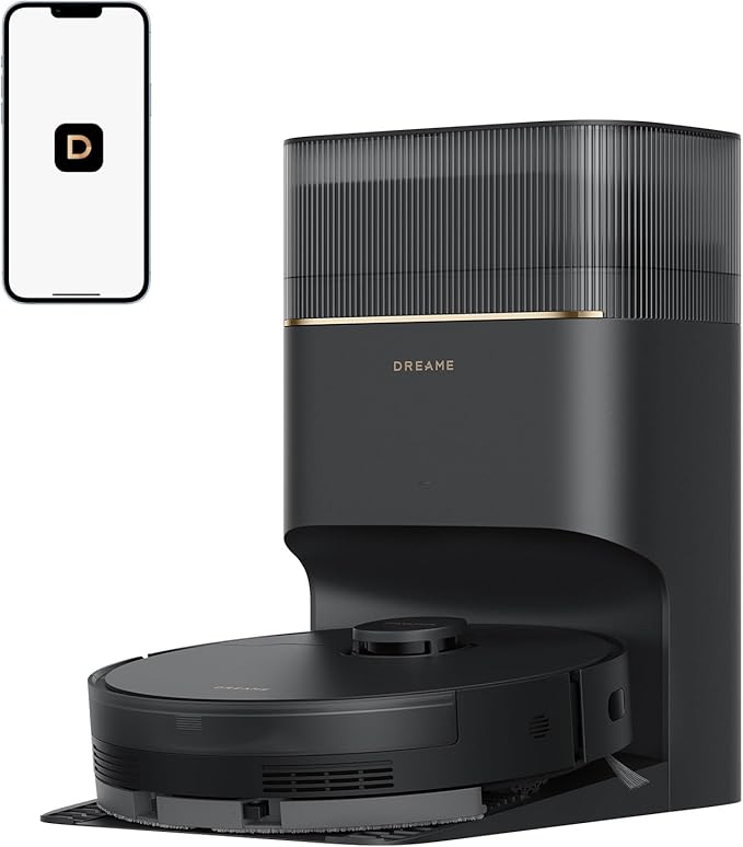 dreame D20 Pro Plus Robot Vacuum and Mop, Detangling DuoBrush for Pet Hair | 13,000Pa Suction, Corner Cleaning, 150-Day Auto-Empty with 5L Dust Bag, LDS Navigation, 5,200mAh Battery, App & Voice Control