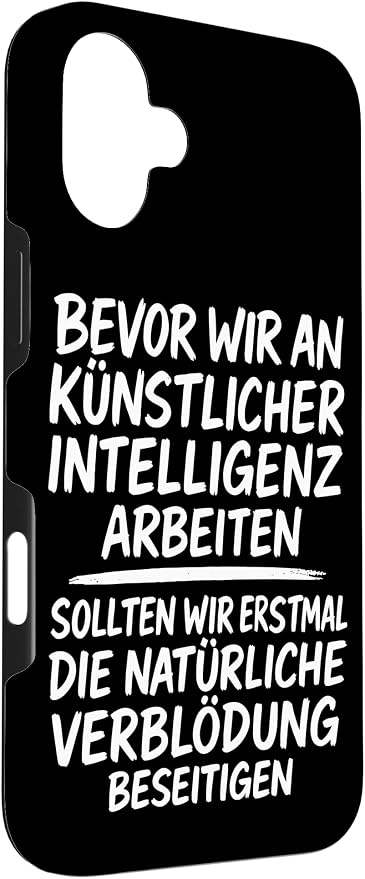 Fix Stupidity First – AI Can Wait Case for iPhone 16 Plus