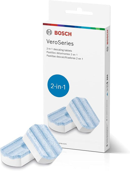 Bosch Descaling Tablets for VeroCafe Coffee and Espresso Machines | Remove Limescale, Corrosion Buildup - Maintenance Accessory for VeroCafe, 3 Tabs - TCZ8002US