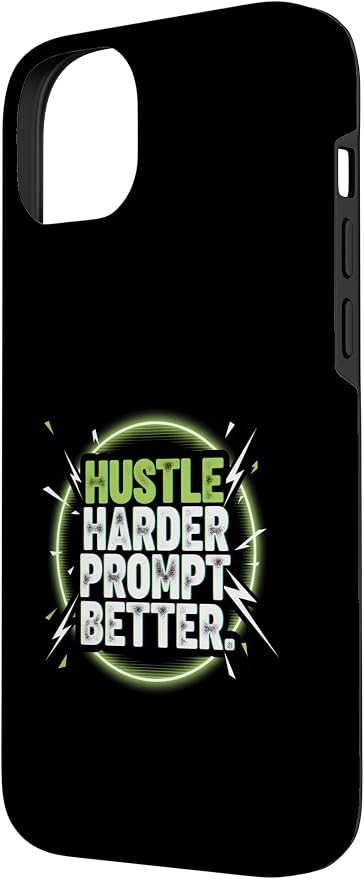 Hustle Harder Prompt Better AI Artificial Intelligence Case for iPhone 14 Plus
