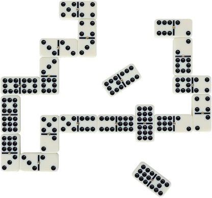 GOTHINK Portable Professional Double 9 Dominos Set for Adults with Storage Box - 55 Tiles Dominoes Set for Holiday Travel Game - Classic Tabletop Board Games Ideal for Toy Gifts Family Birthday Party