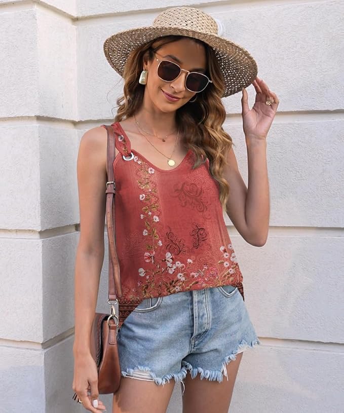 Disamer Womens Tank Tops 2026 Loose Fit Casual Summer Spaghetti Strap Trendy Spring Cute Lace Sleeveless T Shirts