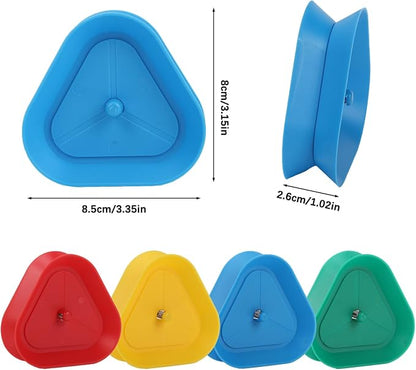 4 Pack Triangle Shaped Hands-Free Playing Card Holder for Kids,Playing Card Games Holder,Adults,Poker Parties,Family Card Game Nights&Classroom Activities (4pack)