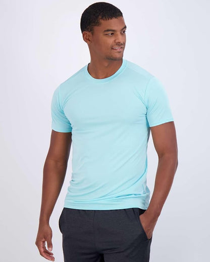 5 Pack Men's Dry Fit Short Sleeve T-Shirt Gym Workout Athletic Running Tee | Cooling, Moisture-Wicking, Crew Neck, Quick-Dry, Breathable, Active, Exercise, Fitness, Basketball, Cycling, Hiking, Tennis