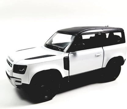 KiNSMART - Land Rover Defender 90 1:36 Scale 5" Die Cast Metal Model Toy SUV (-SetOf4)
