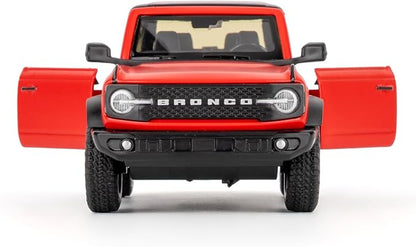 Ford Bronco Badlands 2dr Car Model, 1:36 Diecast Ford Toy Cars, Collectible Car Gift for Kids Boys Girls(Red)