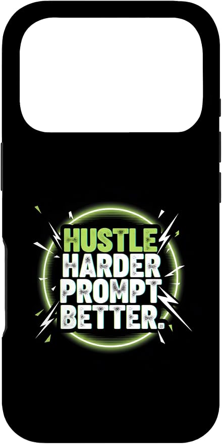 Hustle Harder Prompt Better AI Artificial Intelligence Case for iPhone 17 Pro