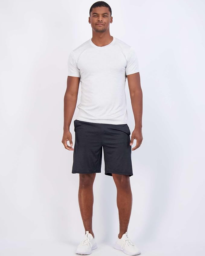5 Pack Men's Dry Fit Short Sleeve T-Shirt Gym Workout Athletic Running Tee | Cooling, Moisture-Wicking, Crew Neck, Quick-Dry, Breathable, Active, Exercise, Fitness, Basketball, Cycling, Hiking, Tennis