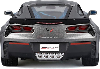 Maisto 1:24 Assembly Line 2017 Chevrolet Corvette Grand Sport - Grey