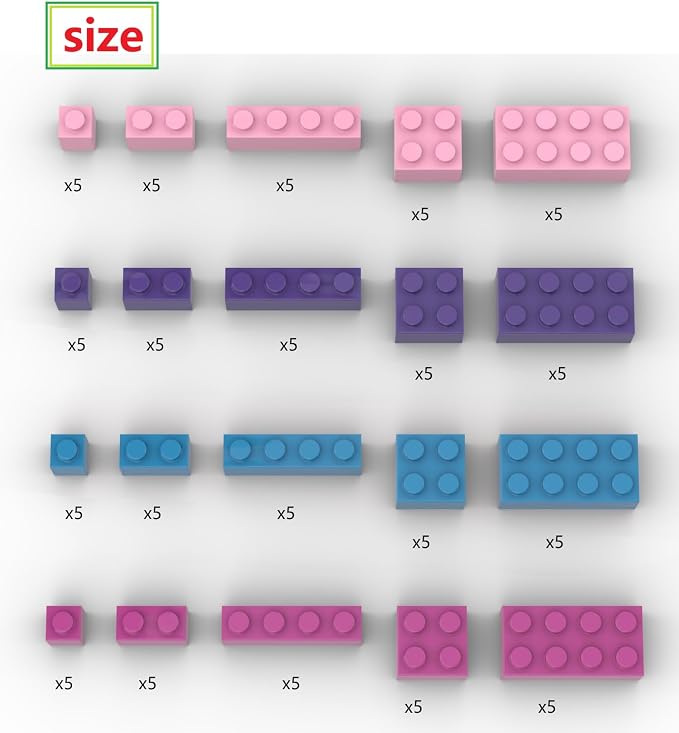 100 Pieces Friend Girls Building Bricks, Bulk Small Bricks for Building, Compatible with Lego Parts and Pieces, Creative Christmas Building Block Toys for Boys Girls Ages 6 7 8 9 10 Years Old