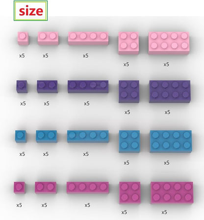 100 Pieces Friend Girls Building Bricks, Bulk Small Bricks for Building, Compatible with Lego Parts and Pieces, Creative Christmas Building Block Toys for Boys Girls Ages 6 7 8 9 10 Years Old
