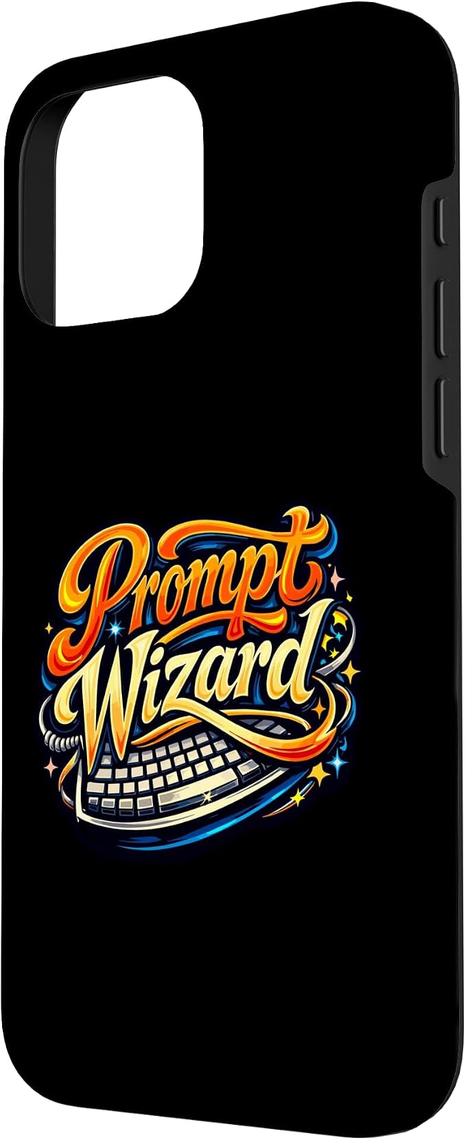 Prompt Wizard AI Retro Keyboard Case for iPhone 16 Pro Max