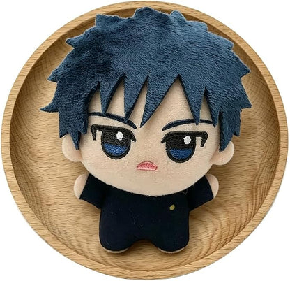 JJK Soft Figure Itadori Yuji Keychain Fushiguro Megumi Pillow, Mini Anime Naoya Zenin Throw Pillow Pendant Charm Decoration Birthday Gifts 5.12''