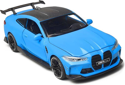 Toy Cars 1:32 Diecast Model Cars, with Light, Sound and Pull-Back Function, Zinc Alloy Car Models for Kids Who Love Automotive Mechanics & Collecting Exotic Sports Cars (Blue)