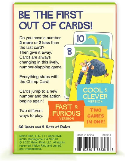 Melon Rind Jump 2, Math Game for Kids Learning Multiples of 2, Lively Card Game, a Fun Math Activity for Boosting Confidence, Quick and Easy Screenless Fun, Ages 6+