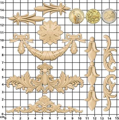 Silicone Mold for Polyclay Air Dry Clay Plaster Crafts Rococo Bow Swag