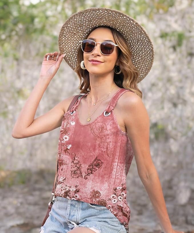 Disamer Womens Tank Tops 2026 Loose Fit Casual Summer Spaghetti Strap Trendy Spring Cute Lace Sleeveless T Shirts