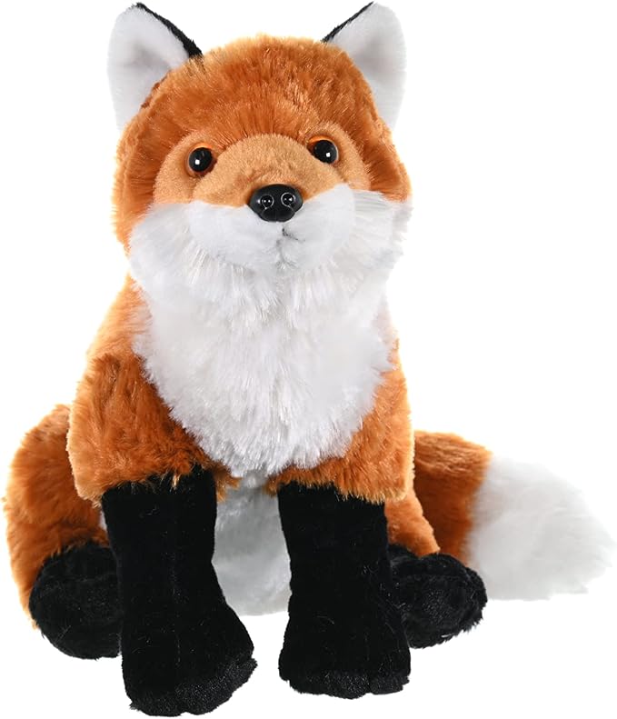 Wild Republic Red Fox Plush, Stuffed Animal, Plush Toy, Gifts For Kids, Cuddlekins 12" (10944)