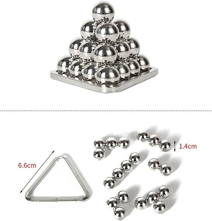 Joyeee 6 Pcs Brain Teaser Metal Wire Puzzles, Mind IQ Test Unlock Toy, Interlock Challenge Puzzle Game Educational Toy Gift for Boys Girls Teens Adults, #C