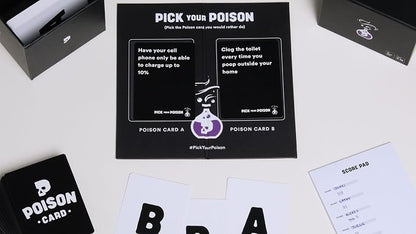 Pick Your Poison Party Game + Family Expansion Set - The “What Would You Rather Do?” Card Game for White Elephant Parties, Stocking Stuffers + Board Games Night with Friends
