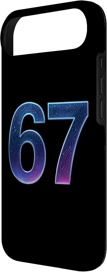 67 Meme Ai Quantum Number 67th Six Seven Tech Digital Future Case for iPhone Air