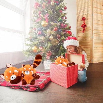 Riuhot Big Red Panda Stuffed Animal Pillow Cute Plush Toy Plushie Christmas Birthday Valentine's Day Gift for Girlfriend Kids Birthday 19.7" Red Panda Pillow