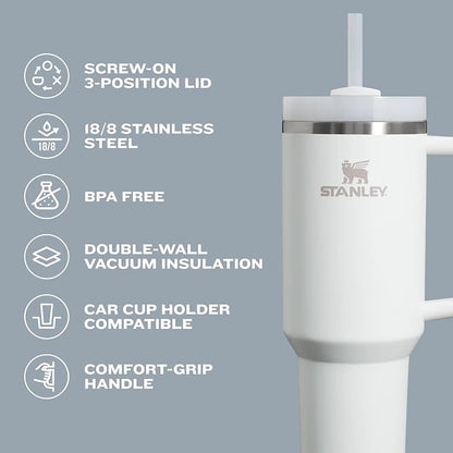 STANLEY Quencher H2.0 Flow State Tumbler, 30 oz, Ponderosa Star | Handle and Straw | 3-Position Lid | Cup Holder Compatible for Travel | Insulated Stainless Steel Cup | BPA-Free