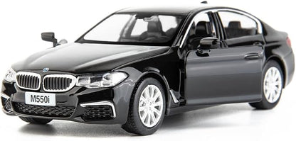 RMZ City BMW M550i Car Model 1:36 Diecasting Alloy Toy Car, Pull Back Vehicles Toy Car for Toddlers Kids Boys Girls Gift Black