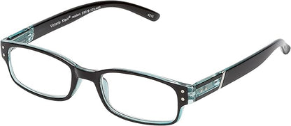 SAV Eyewear (Select-A-Vision) Victoria Klein Fashion Round Reading Glasses 9076 Blue, 2.00