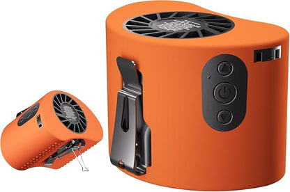 AddAcc Portable Waist Fan, 10000mAh Battery Operated, Rechargeable Clip On Belt, 10 Speed, 12000RPM Strong Airflow, Max 24H Working Time, Personal Shirt fan for Outdoor Work Jobsite Farms