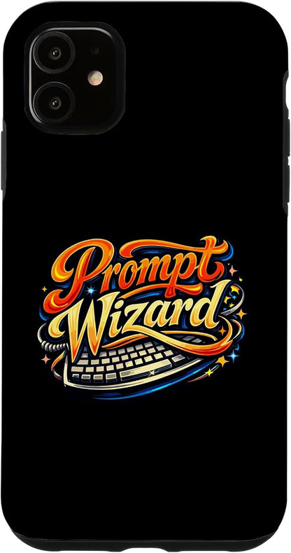 Prompt Wizard AI Retro Keyboard Case for iPhone 11