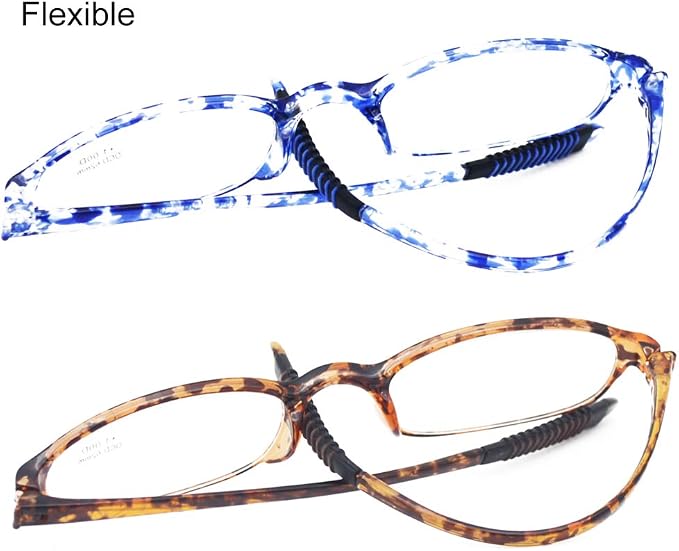 Lightweight Reading Glasses,Flexible Plastic Unbreakable reader for Men Women
