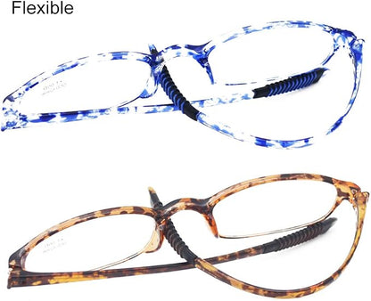 Lightweight Reading Glasses,Flexible Plastic Unbreakable reader for Men Women