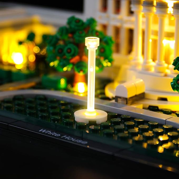 BRIKSMAX Led Lighting Kit for Architecture The White House - Compatible with Lego 21054 Building Blocks Model- Not Include The Lego Set