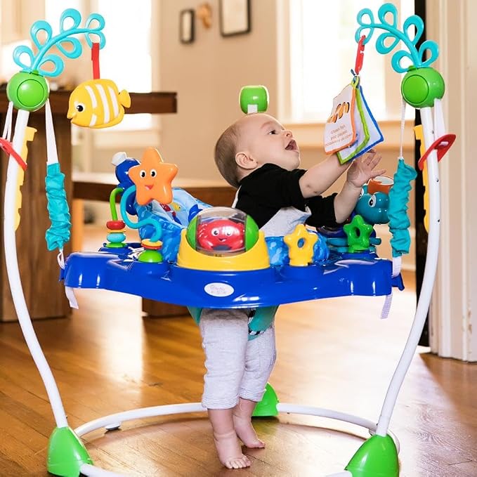 Baby Einstein Neptune's Ocean Discovery Activity Baby Jumper Activity Center, Ages 6 Months +, Max Weight 25 lbs., Unisex