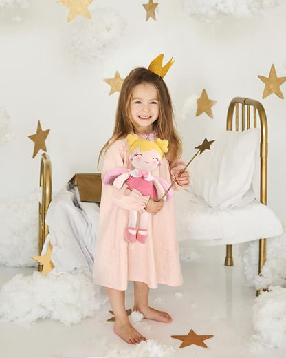 GAGAKU Soft Baby Doll Toys (17'') for Girls, My First Baby Rag Dolls for 1 Year Old Girl Birthday Gift Plush Doll Toys Machine Washable Baby Doll for Toddler Kids Infants - Unicorn Girl with Wings