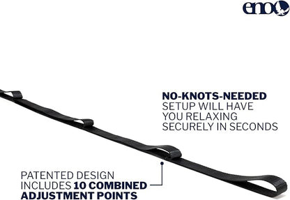 ENO TravelNest Hammock & Straps Combo - Portable Hiking and Camping Hammock with Straps Included - Travel Hammock for Camping, Hiking, Backpacking, a Festival, or The Beach + Straps Combo - Canyon