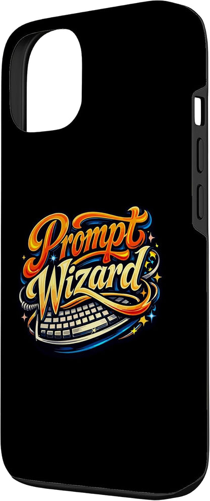 Prompt Wizard AI Retro Keyboard Case for iPhone 13