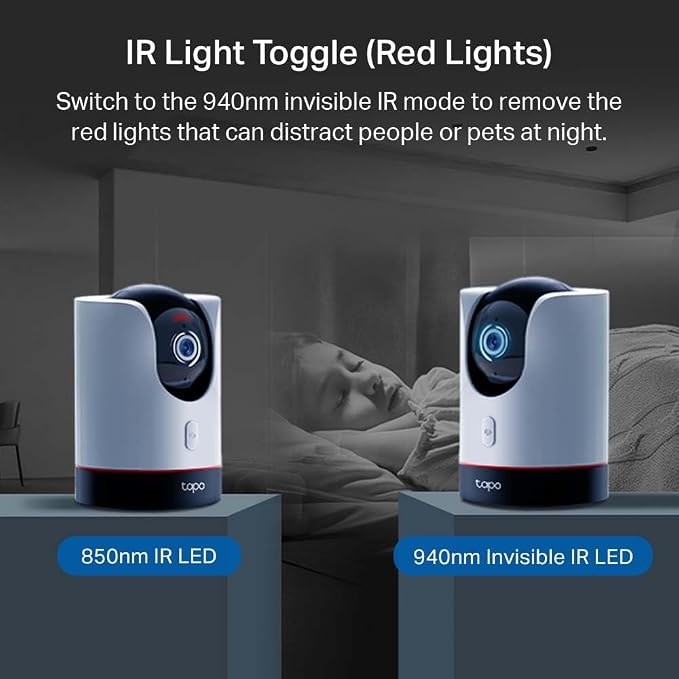 TP-Link Tapo 2K QHD Pan/Tilt Wi-Fi Camera | Apple HomeKit | Physical Privacy Mode | Color Night Vision | Motion Tracking | 2-Way Audio | Local/Cloud Storage | Works w/Alexa&Google Home | (Tapo C225)