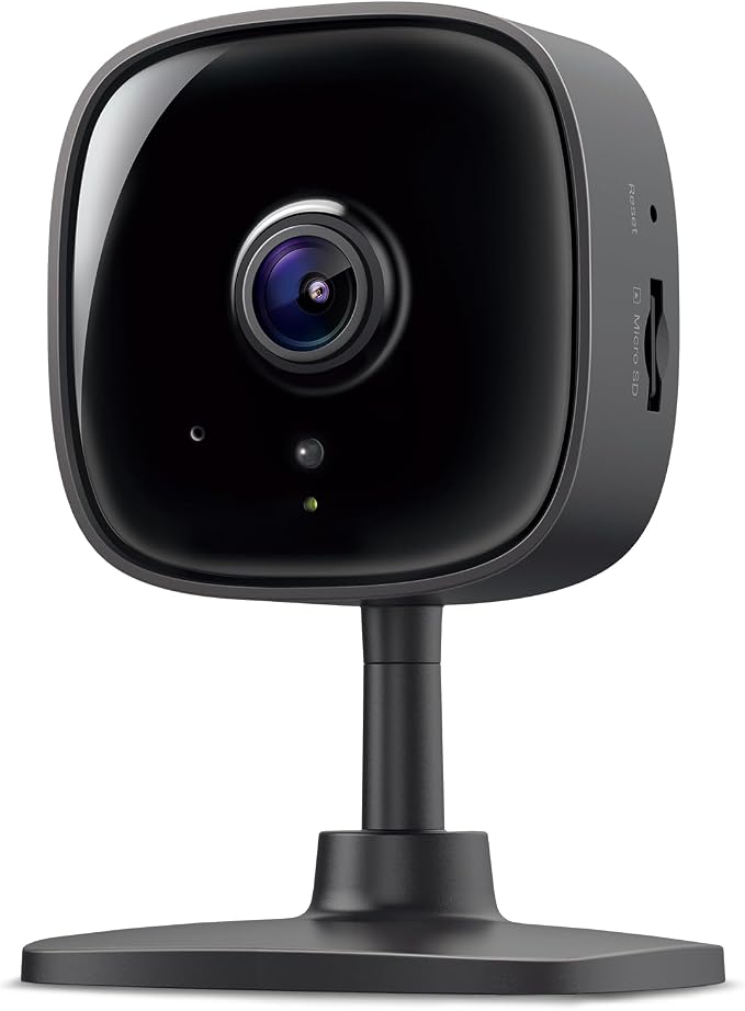 Tapo 1080P Indoor Wired Security Camera - Works as a Baby Monitor & Pet Camera, Motion Detection, 2-Way Audio, Siren, Night Vision, Subscription-Free Local Storage or Optional Cloud, C101