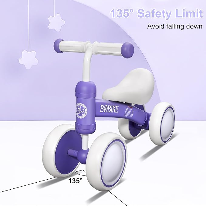 Baby Balance Bike Toys for 12-36 Months Kids Toy Boy and Girls Gifts Toddler Best First Birthday Gift Children Walker No Pedal Infant 4 Wheels Bicycle