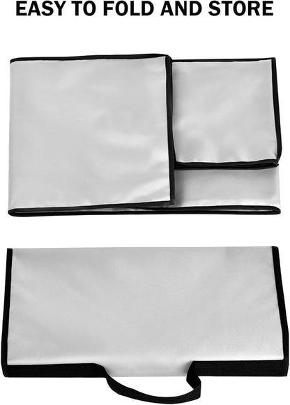 Espresso Machine Cover for BES870XL/ BES880BSS/BES876BSS Coffee Maker | Latte Maker Cover,Heavy Duty Heat-Resistant Waterproof Nylon Case for Espresso Machine (Silver)
